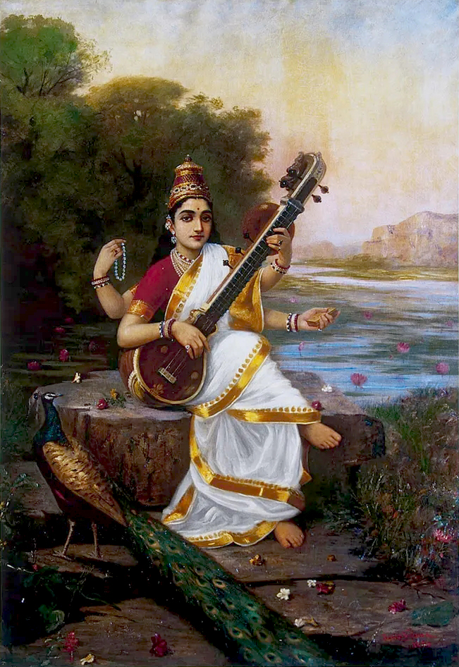 Goddess Saraswati — Raja Ravi Varma